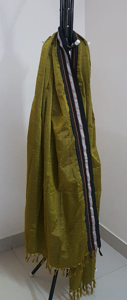Green khun/khana dupatta.