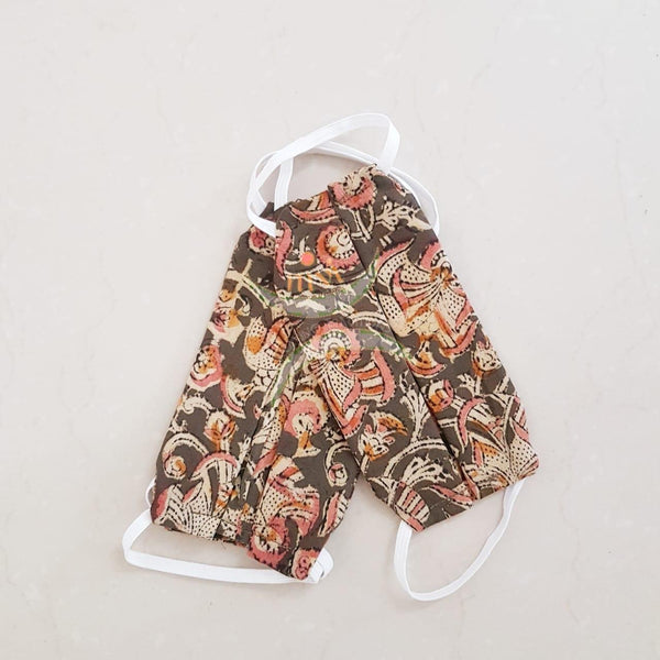 Handloom set of 2 kalamkari cotton masks