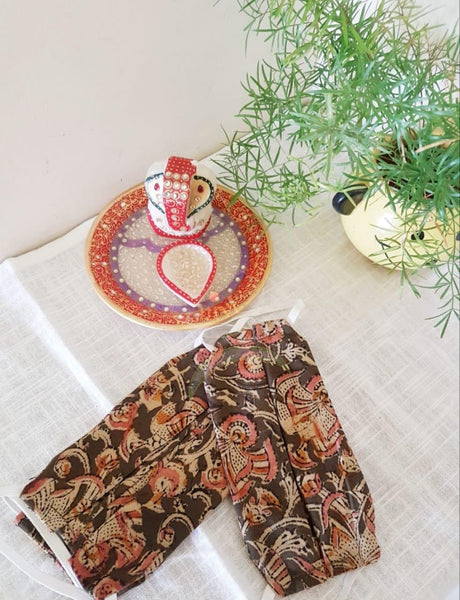 Handloom set of 2 kalamkari cotton masks