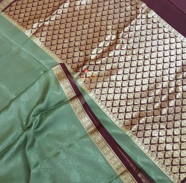 70 grams pure mysore crepe silk saree