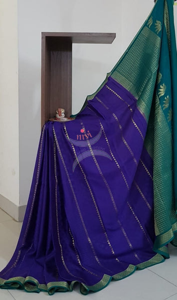 70 grams pure mysore crepe silk saree