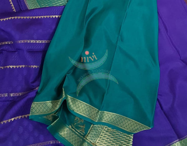 70 grams pure mysore crepe silk saree