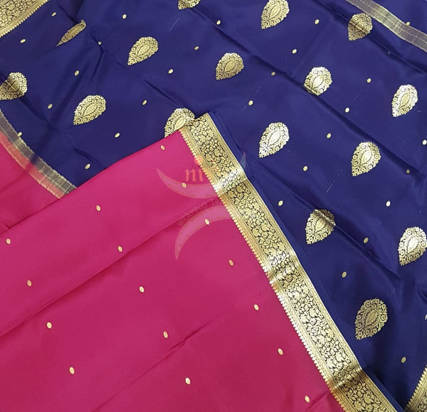 70 grams pure mysore crepe silk saree