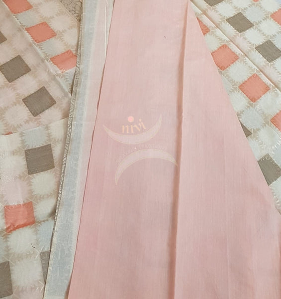 Silk cotton benaras brocade with antique zari