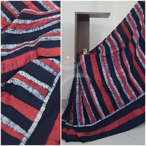 Batik printed bagru cotton screen