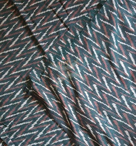 Handloom pochampalli ikat cotton fabric of 44 inch width