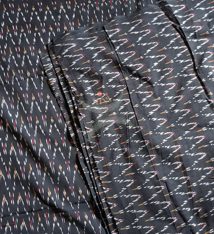 Handloom pochampalli ikat cotton fabric of 44 inch width