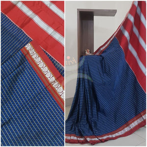 Khun/Khana saree with traditional topu teni pallu