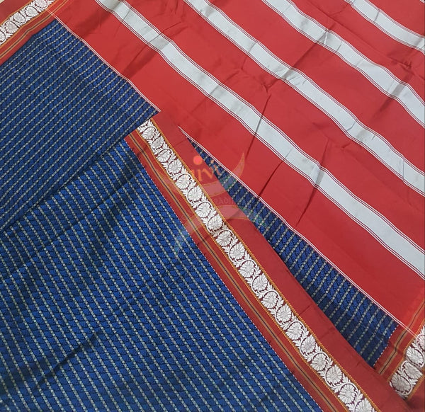 Khun/Khana saree with traditional topu teni pallu