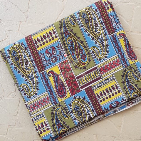 Handloom cotton kalamkari printed fabric of width 44 inches