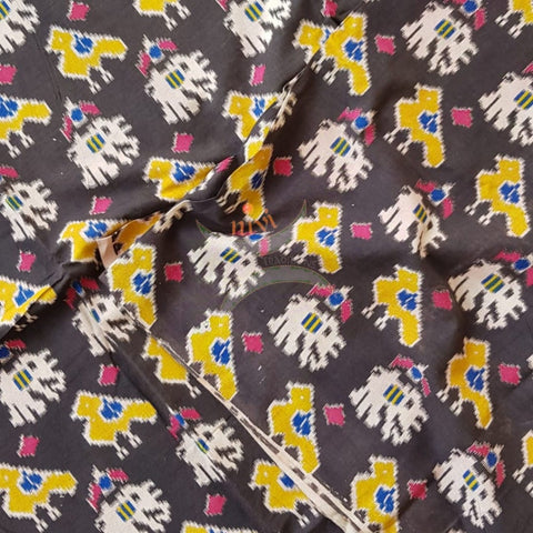 Handloom cotton kalamkari printed fabric of width 44 inches