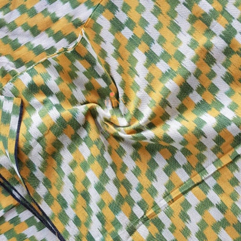 Handloom pochampalli ikat cotton fabric of 44 inch width