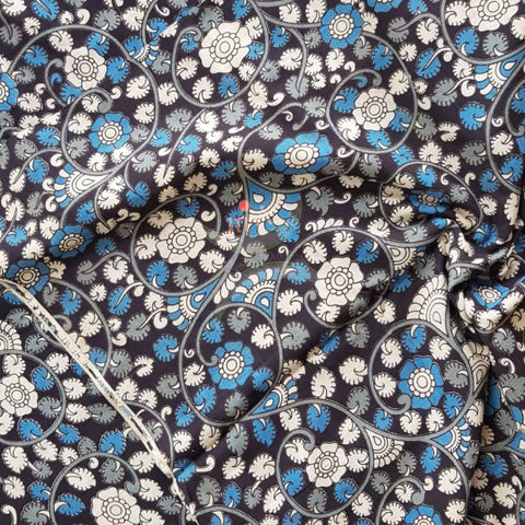 Handloom cotton kalamkari printed fabric of width 44 inches