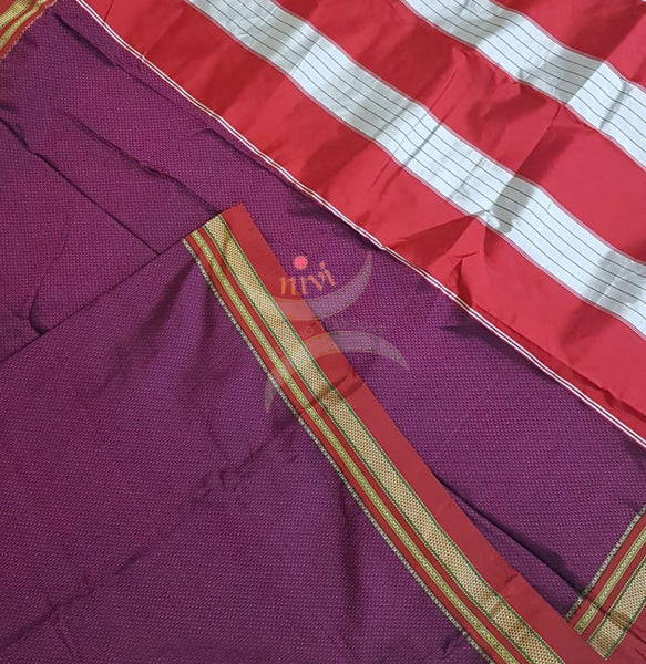 Khun/Khana saree with traditional ilkal pallu