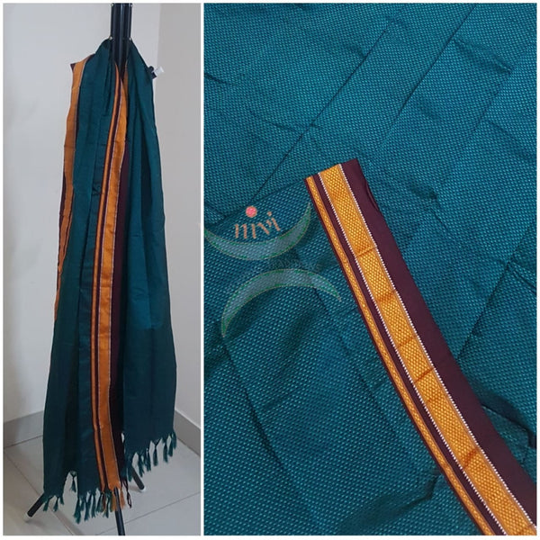 Dark Teal khun/ khana dupatta