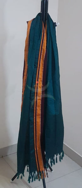 Dark Teal khun/ khana dupatta