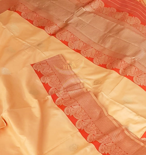 Dupion soft silk with resham light weight saree.