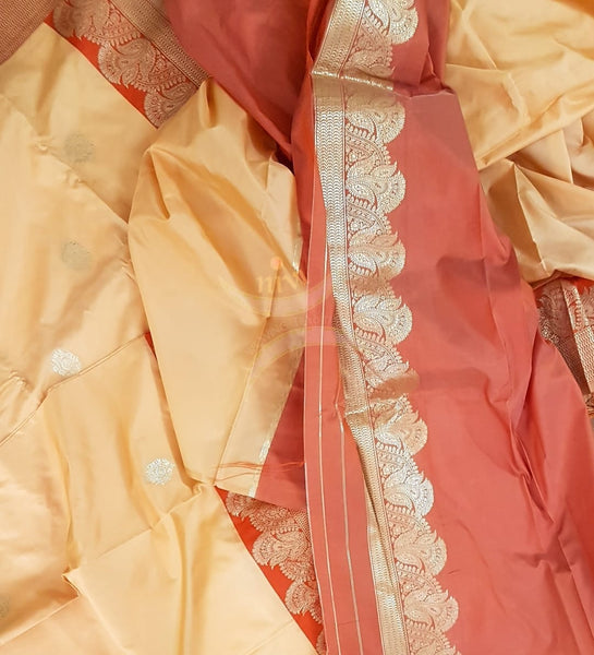 Dupion soft silk with resham light weight saree.