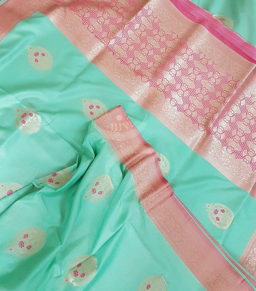 Dupion silk  benaras brocade light weight saree.