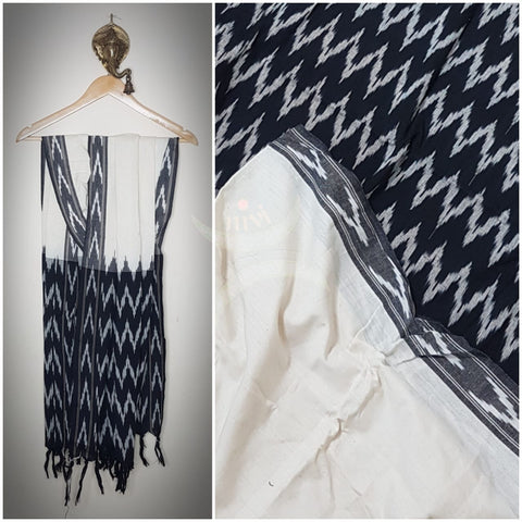 Handloom pochampalli ikat cotton duppata