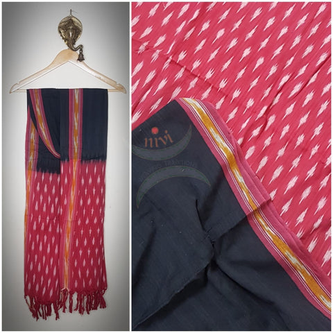 Handloom pochampalli ikat cotton duppata