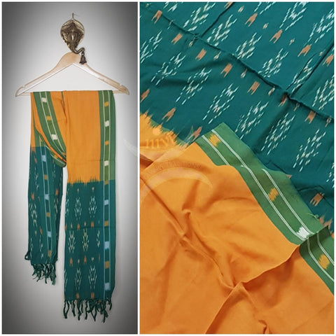 Handloom pochampalli ikat cotton duppata