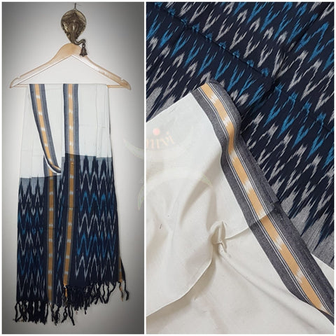 Handloom pochampalli ikat cotton duppata