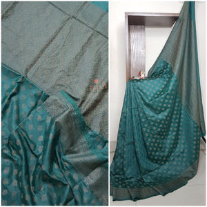 Soft muslin silk benares brocade saree