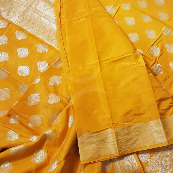 Soft Art silk crepe benares brocade saree