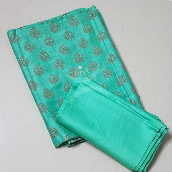 Soft muslin silk benares brocade 3 piece suit