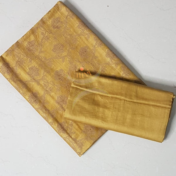 Soft muslin silk benares brocade 3 piece suit