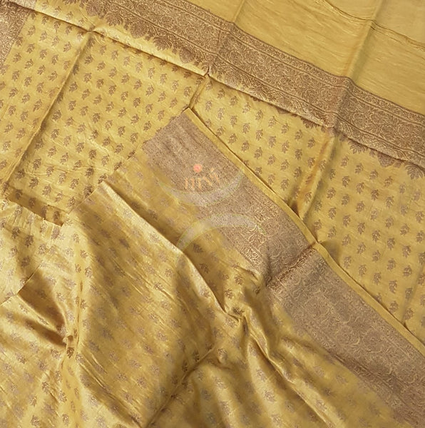Soft muslin silk benares brocade 3 piece suit