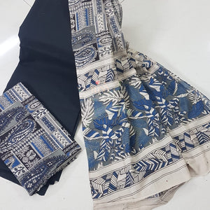 Handloom  mangalgiri top and kalamkari printed bottom and dupatta