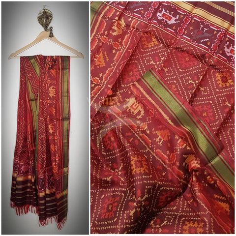 Handloom patan patola pure silk duppata