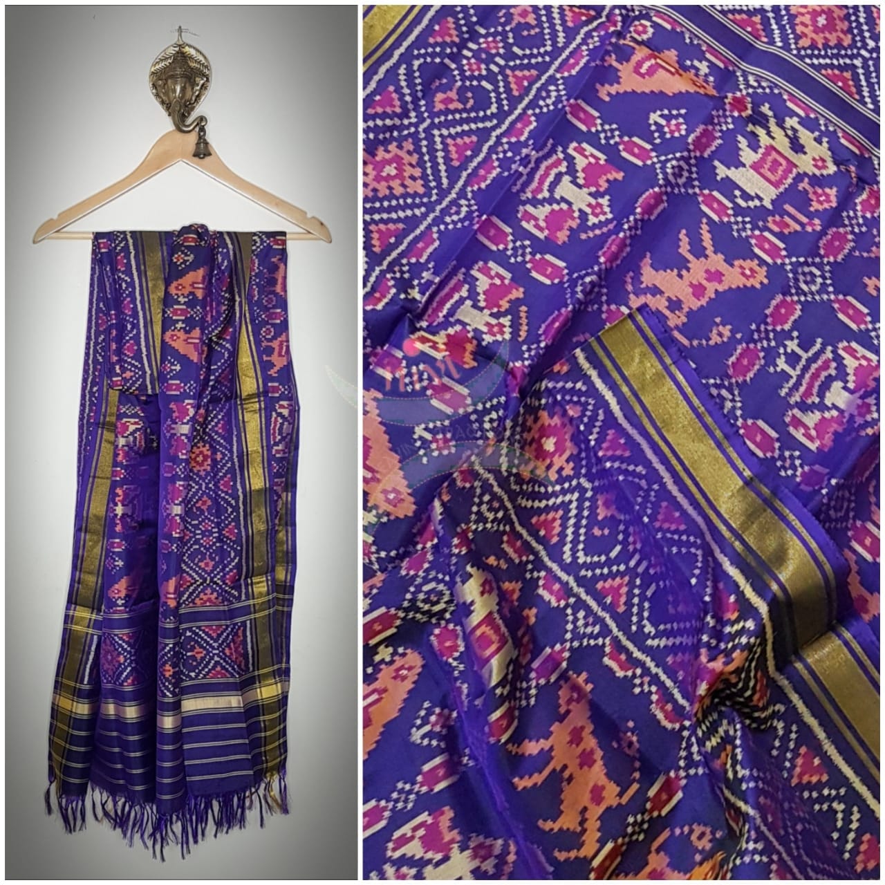 Handloom patan patola pure silk duppata