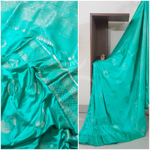 Dupion silk with resham benaras brocade saree.