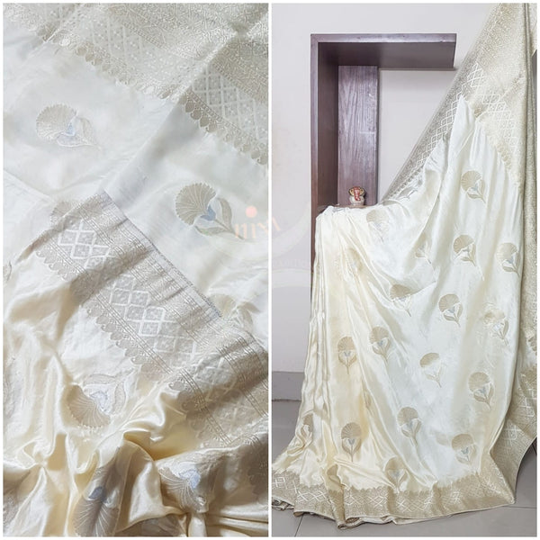 Dupion silk with resham benaras brocade saree.