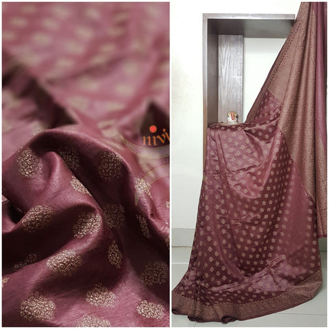 Soft muslin silk benares brocade saree