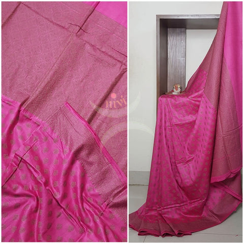Soft muslin silk benares brocade saree