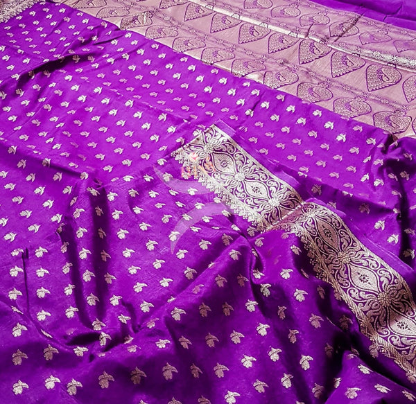 Soft Art silk crepe benares brocade saree