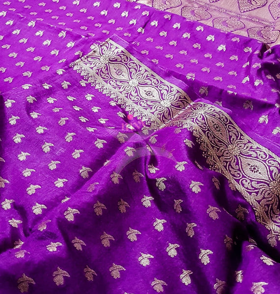 Soft Art silk crepe benares brocade saree