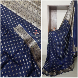 Soft Art silk crepe benares brocade saree