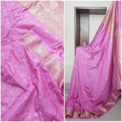 Soft Art silk crepe benares brocade saree