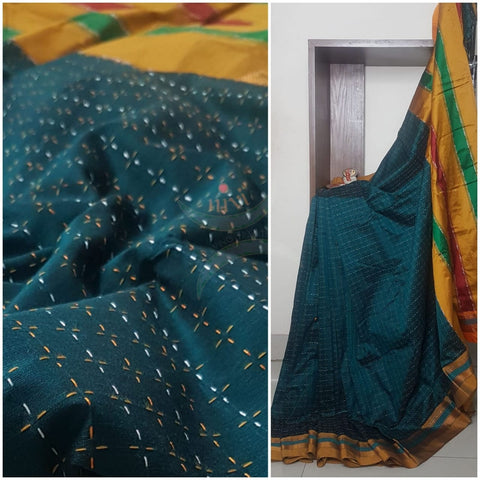 Chukki ilkal cotton blended saree.