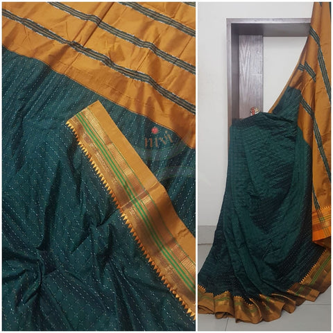 Chukki ilkal cotton blended saree.