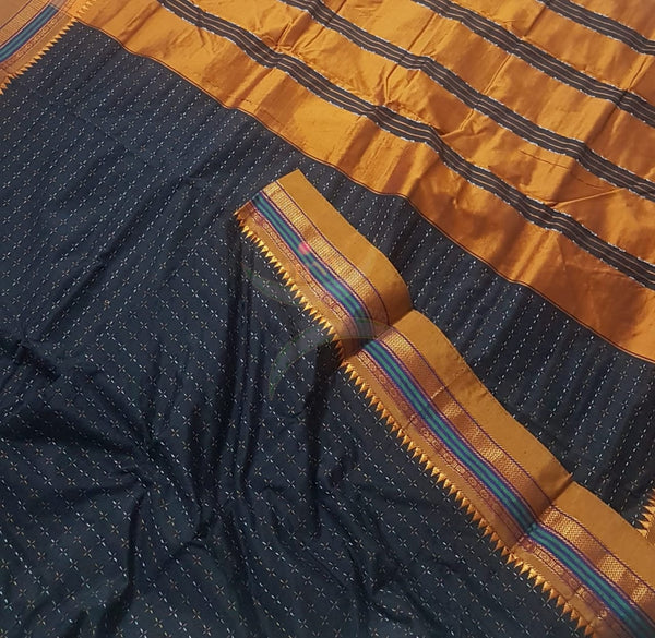 Chukki ilkal cotton blended saree.