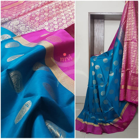Pure Handloom soft silk uppada saree.
