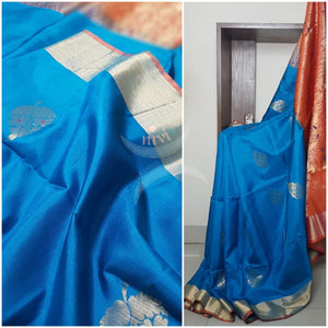 Pure Handloom soft silk uppada saree.