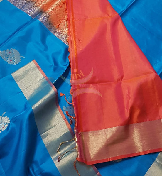 Pure Handloom soft silk uppada saree.