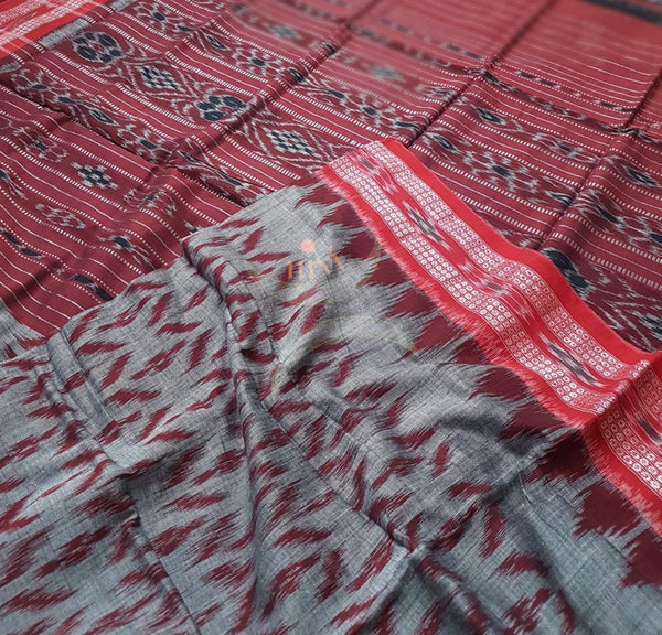 Handloom sambalpuri merserised pure cotton saree.